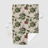 Apotheker heks Plant | Steampunk Botanische Kruide Golfhanddoek (Insitu)