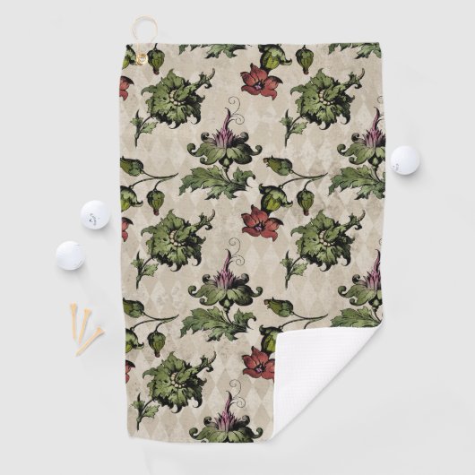 Apotheker heks Plant | Steampunk Botanische Kruide Golfhanddoek (Insitu)