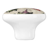 Apotheker heks Plant | Steampunk Botanische Kruide Keramische Knop (Zijkant)