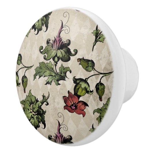 Apotheker heks Plant | Steampunk Botanische Kruide Keramische Knop (Rechts)