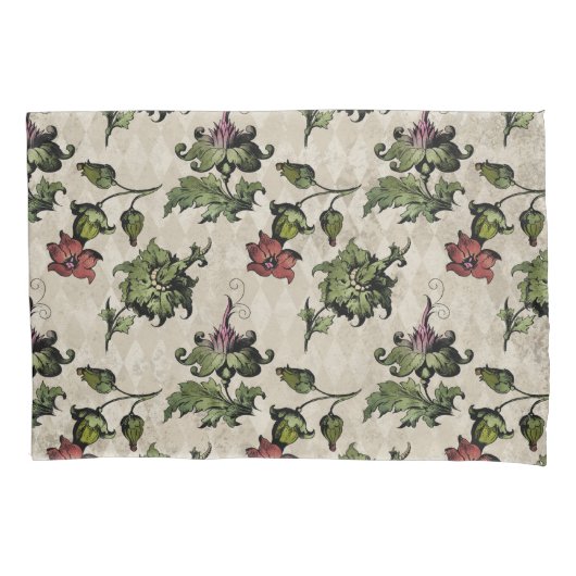 Apotheker heks Plant | Steampunk Botanische Kruide Kussensloop (Voorkant)