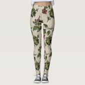 Apotheker heks Plant | Steampunk Botanische Kruide Leggings (Voorkant)