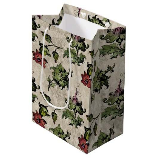 Apotheker heks Plant | Steampunk Botanische Kruide Medium Cadeauzakje (Voorkant Gekanteld)