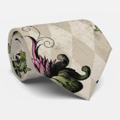 Apotheker heks Plant | Steampunk Botanische Kruide Stropdas (Opgerold)