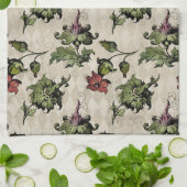 Apotheker heks Plant | Steampunk Botanische Kruide Theedoek (Gevouwen)