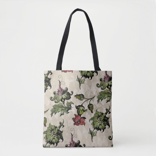 Apotheker heks Plant | Steampunk Botanische Kruide Tote Bag (Voorkant)