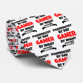 Apotheker houdt van het spelen van videospelletjes stropdas (Opgerold)