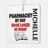 Apotheker houdt van lezen CUSTOM Keramisch Ornament (Links)