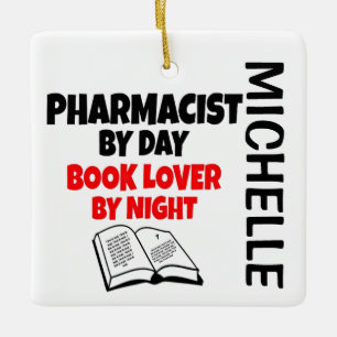 Apotheker houdt van lezen CUSTOM Keramisch Ornament