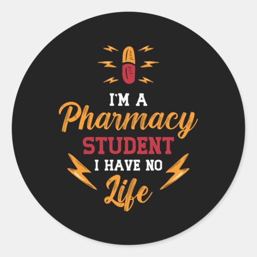 apotheker Ik ben apotheker, technicus Ronde Sticker (Voorkant)