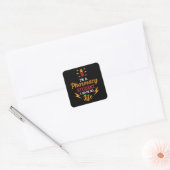 apotheker Ik ben apotheker, technicus Vierkante Sticker (Envelop)