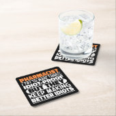 Apotheker Ik probeer dingen grappig te zeggen Kartonnen Onderzetters (Insitu)