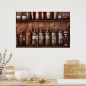 Apotheker - In een apothekerslab Poster (Keuken)