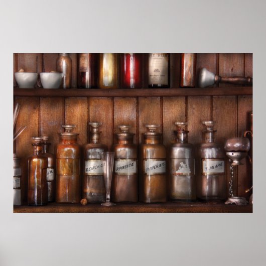 Apotheker - In een apothekerslab Poster (Voorkant)