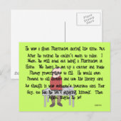 apotheker in ruste, "kan niet gaan" Artikelgeschen Briefkaart (Voorkant / Achterkant)