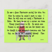 apotheker in ruste, "kan niet gaan" Artikelgeschen Briefkaart (Voorkant)