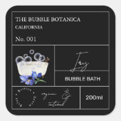 Apotheker Iris Bubbelbad Label (Voorkant)
