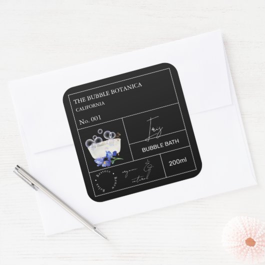 Apotheker Iris Bubbelbad Label (Envelop)