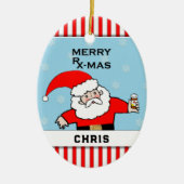 Apotheker Kerst Collectible Keramisch Ornament (Voorkant)