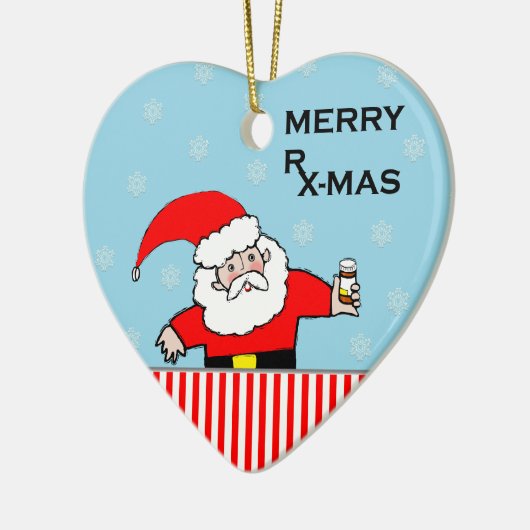 apotheker kerst keramisch ornament (Links)