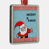 apotheker kerst metalen ornament (Rechts)