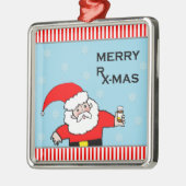 apotheker kerst metalen ornament (Links)