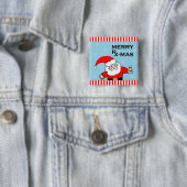 Apotheker Kerstcadeau Vierkante Button 5,1 Cm (In situ)