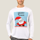 Apotheker Kerstmis Tri-Blend Shirt (Voorkant volledig)