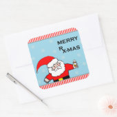 apotheker Kerstvakantie cadeau ideeën Vierkante Sticker (Envelop)