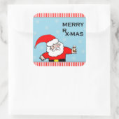 apotheker Kerstvakantie cadeau ideeën Vierkante Sticker (Tas)