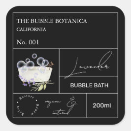 Apotheker Lavendel Bubbelbad Label