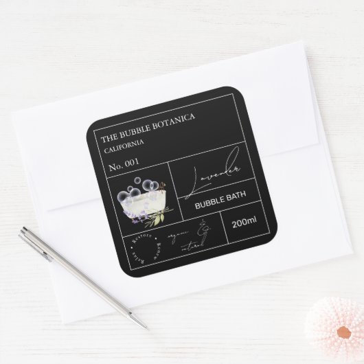 Apotheker Lavendel Bubbelbad Label (Envelop)