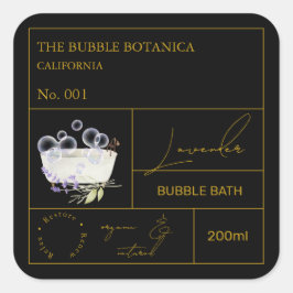 Apotheker Lavendel Bubbelbad Label