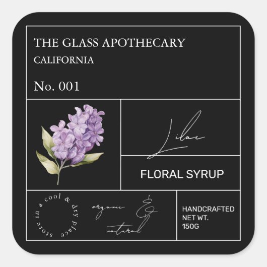 Apotheker Lila label (Voorkant)