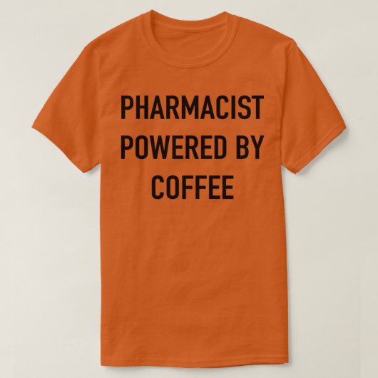 apotheker met koffie t-shirt (Design voorkant)