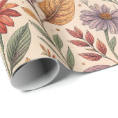 Apotheker Moody Autumn Bloemige Wrap Cadeaupapier (Rol Hoek)