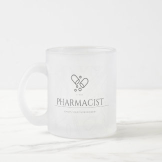 Apotheker Mug – Draag je superkracht Matglas Koffiemok