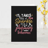 apotheker neemt veel van de Sparkle Pharmacy Tech Kaart (Gele Bloem)