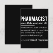 apotheker notitiekaartje (Voorkant / Achterkant)