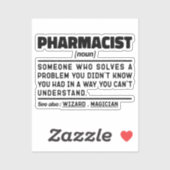 Apotheker Noun Apotheek Medicatie Medewerker Sticker (Vel)