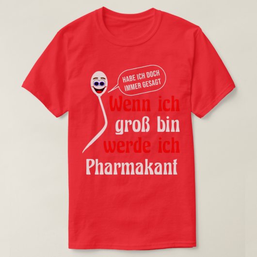 apotheker op verjaardag collega's grappige apothek t-shirt (Design voorkant)