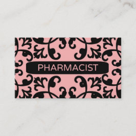 Apotheker Peach Damask Visitekaartje