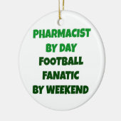 Apotheker per dag Football Fanatic per weekend Keramisch Ornament (Links)