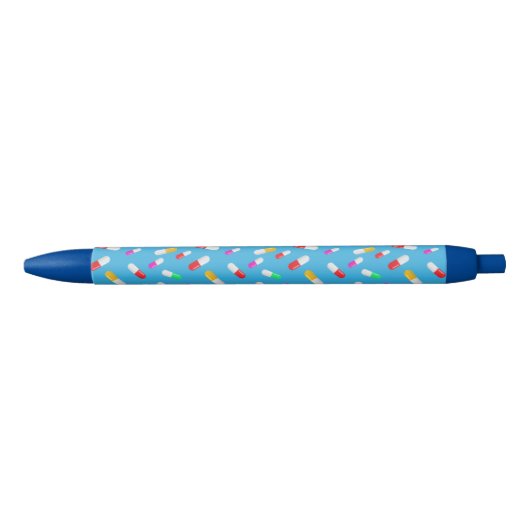 Apotheker Pillen Achtergrond Zwarte Inkt Pen (Voorkant)