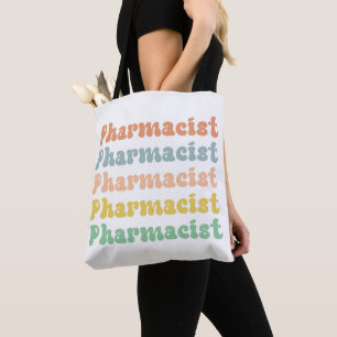 Apotheker Retro Groovy Apotheek Tote Bag