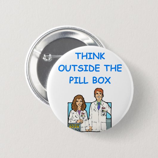 apotheker ronde button 5,7 cm (Voorkant /achterkant)