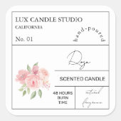 Apotheker Roos geurkaars label (Voorkant)