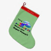 apotheker superheld grote kerstsok (Voorkant (Hangend))