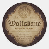 apotheker van Wolfsbane Ronde Sticker (Voorkant)