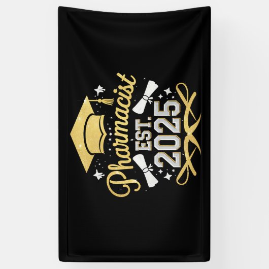 Apotheker Verw 2025 Afstuderen Apotheek Spandoek (Verticaal)